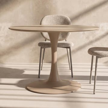 *WOONWINKEL* Ronde Eettafel Met Slank Stalen Frame, Huis en Inrichting, Tafels | Eettafels, Verzenden, Nieuw