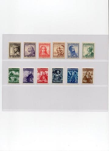 Oostenrijk 1933/1934 - Katholikentag en Baumeister MNH - ANK, Gestempeld