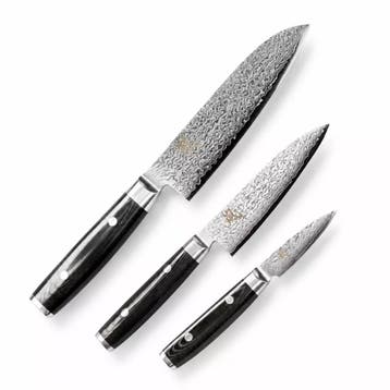 Yaxell Ran Messenset – Giftset – 3-delig – Santoku Mes, Ophalen of Verzenden, Nieuw, Overige materialen