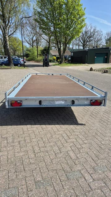 Eduard autotransporter 506x220cm en 200cm breed 3000kg, Auto diversen, Aanhangers en Bagagewagens, Nieuw