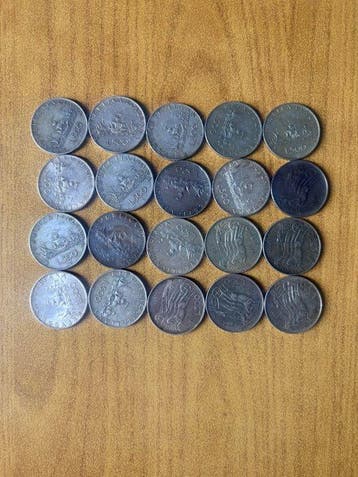 Italië, Republiek 500 Lire Anni vari Caravelle / Centenario