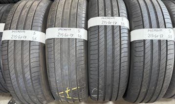 4x 215-60-17 Michelin Zomer 4x 5mm €55 Per Band 215 60 17, Auto-onderdelen, Banden en Velgen, Ophalen, 17 inch, Band(en), Personenwagen