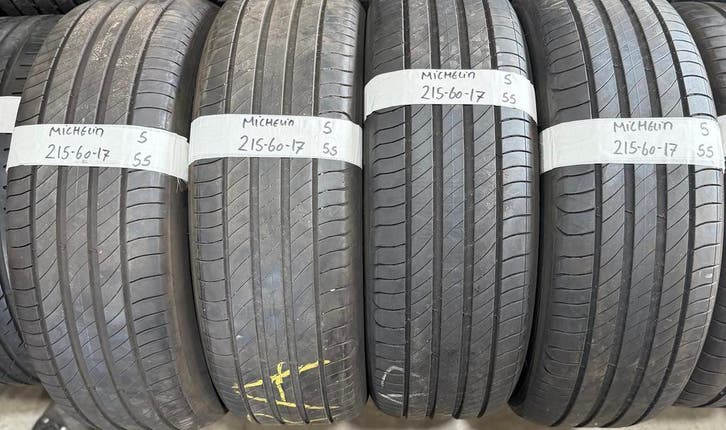 4x 215-60-17 Michelin Zomer 4x 5mm €55 Per Band 215 60 17, Auto-onderdelen, Banden en Velgen, 17 inch, Zomerbanden, 215 mm, Personenwagen