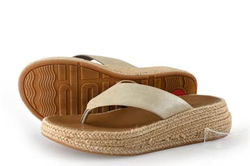Fitflop Slippers in maat 37 Beige, Slippers, Verzenden, Beige, Zo goed als nieuw