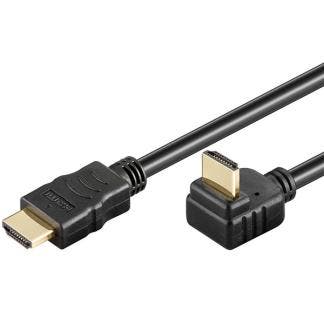 Haakse HDMI kabel 2.0 | Goobay | 0.5 meter, Audio, Tv en Foto, Audiokabels en Televisiekabels, Nieuw, Verzenden