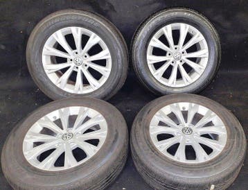 Org. velgenset velg set Ateca Karoq Tiguan 17 inch Bridge..., Verzenden, Gebruikt