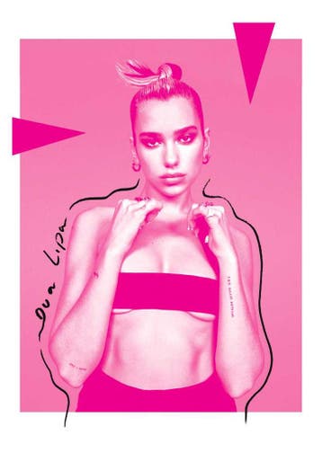 Posters - Poster Dua Lipa - Dua Lipa - Roze, Verzenden, Zo goed als nieuw