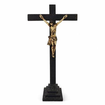 Crucifix - Hout - de achttiende eeuw - Groot