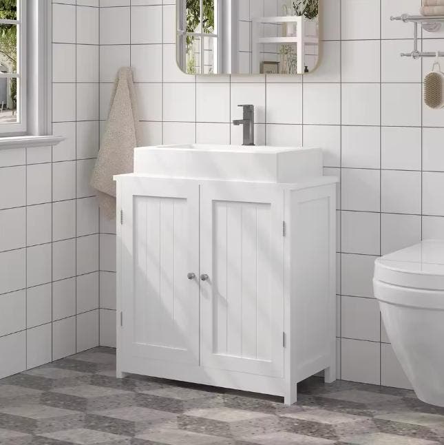 Wastafel Onderkast Staand met 2 Deuren, Huis en Inrichting, Badkamer | Badkamermeubels, Nieuw, Verzenden