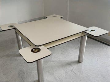 Zanotta - Joe Colombo - Speeltafel - Poker - Hout,, Antiek en Kunst