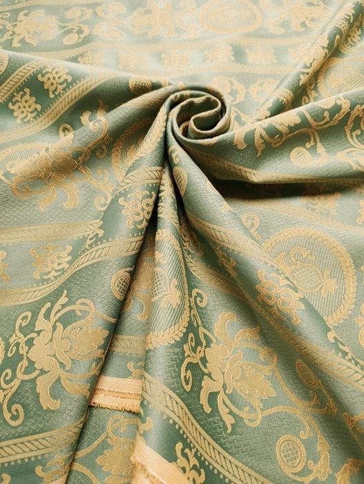 B235 - 400 x 280 cm - Elegante Damasco da arredo in doppia, Antiek en Kunst, Antiek | Kleden en Textiel