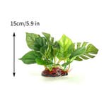 Kunstmatige Aquarium Plant Grote Groene Bladeren Decor, Dieren en Toebehoren, Verzenden, Nieuw