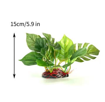 Kunstmatige Aquarium Plant Grote Groene Bladeren Decor, Verzenden, Nieuw