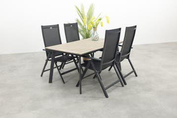 Hartman Napoli/Vigo 160 cm. verstelbare tuinset 5-delig, Verzenden, Nieuw, Overige materialen, Tuinset
