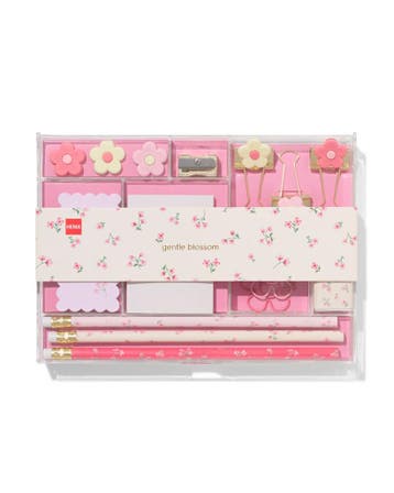 HEMA Accessoiresset schrijfwaren bloemen, Verzenden, Nieuw