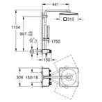 Regendoucheset Grohe Euphoria SmartControl System Cube 31 cm, Ophalen of Verzenden, Nieuw