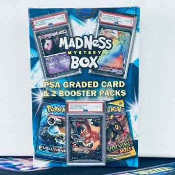 Pokémon Mystery box - Madness Mystery Box - PSA Graded Card, Nieuw