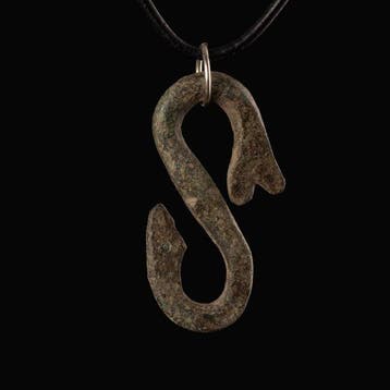 Viking periode Brons Fafnir Amulet Hanger (Zonder