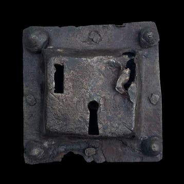 Middeleeuws IJzer Zeldzaam gotisch hangslot - Rare gothic