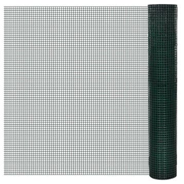 vidaXL Kippengaas 25x1 m gegalvaniseerd staal met, Verzenden, Nieuw, IJzer, 1 tot 2 meter