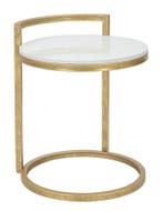 BIJZETTAFEL ROND MARMER CM 40X43X50, Huis en Inrichting, Tafels | Salontafels, Ophalen of Verzenden, Nieuw