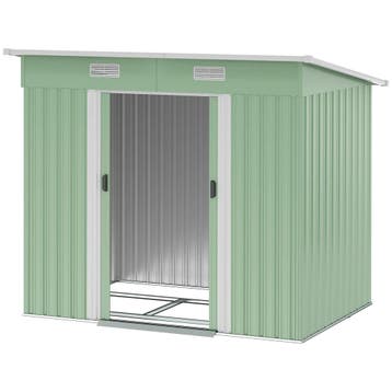 TRUUSK Metalen Tuinhuis 2,3 m² - Lessenaarsdak - Venster - F, Verzenden