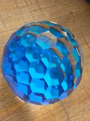 Swarovski - Beeldje - Presse papier blauwe - Kristal