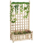 TRUUSK Plantenbak met Klimrek van Hout - Voor Klimplanten -, Tuin en Terras, Verzenden