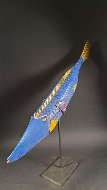 Houten vis - Bozo - Mali (Zonder minimumprijs), Antiek en Kunst