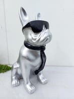 Beeld, French bulldog with tie and sunglasses - 40 cm -