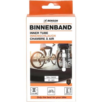 Benson Binnenband 700x 19/23C - flexibel butylrubber - Fr..., Ophalen of Verzenden, Nieuw, Band