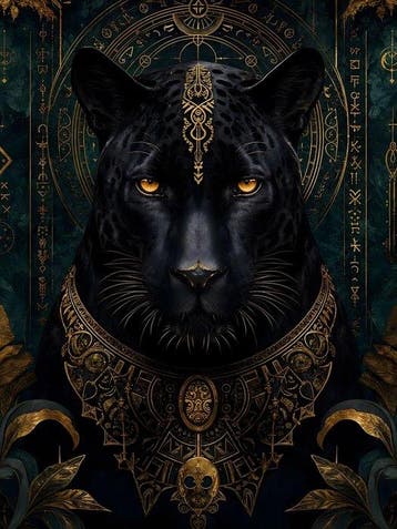 daveY - MODERN REGENCY BLACK PANTHER - ROYAL OBSIDIAN, Nieuw