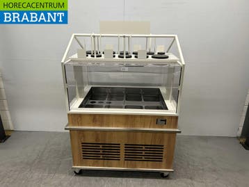 Verrijdbare Saladebuffet Koelvitrine Koelbuffet buffet, Ophalen of Verzenden, Gebruikt