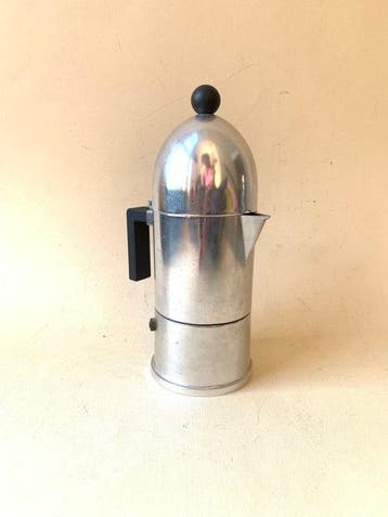 Alessi - Aldo Rossi - Koffiepot - La Cupola - Staal - Nog