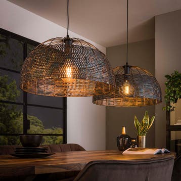 *WOONWINKEL* Hanglamp Met Metalen Kappen, Huis en Inrichting, Lampen | Hanglampen, Verzenden, Nieuw