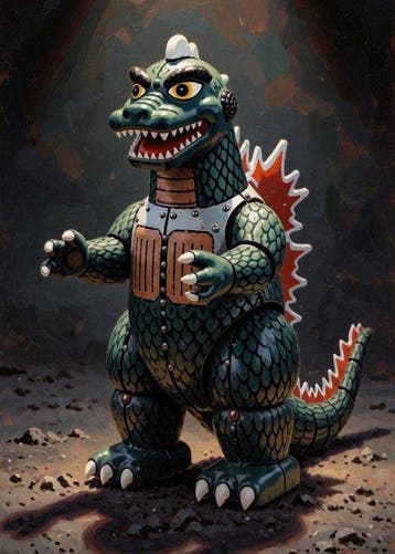 ssick lab - [XL MATTE PAPER] Tin Kaiju Awakening