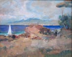 Romolo Leone (1883-1958) - Costiera Amalfitana, Antiek en Kunst