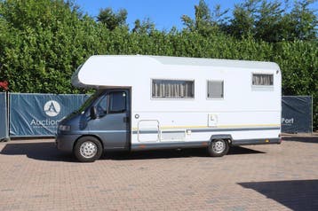Veiling: Mobilhome Camper Fiat 230 Diesel 123pk 2000, Caravans en Kamperen, Campers, Fiat, Handgeschakeld, Diesel