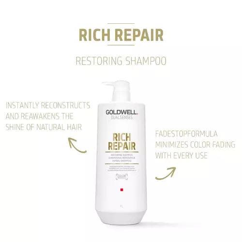 Goldwell Dualsenses Rich Repair Restoring Shampoo, Sieraden, Tassen en Uiterlijk, Uiterlijk | Haarverzorging, Nieuw, Verzenden