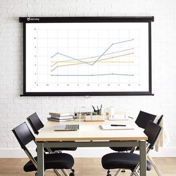 UpLiving Handmatig Projectiescherm 72 inch beamerscherm, Ophalen of Verzenden, Handmatig, Nieuw