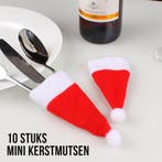10x Bestekhouder voor Kerstdiner - Kerstmuts **, Diversen, Kerst, Verzenden, Nieuw