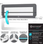 Bedhekje - 180 cm - Bedrand - Bedrail - Bedrek - Donkergrijs, Verzenden, Zo goed als nieuw