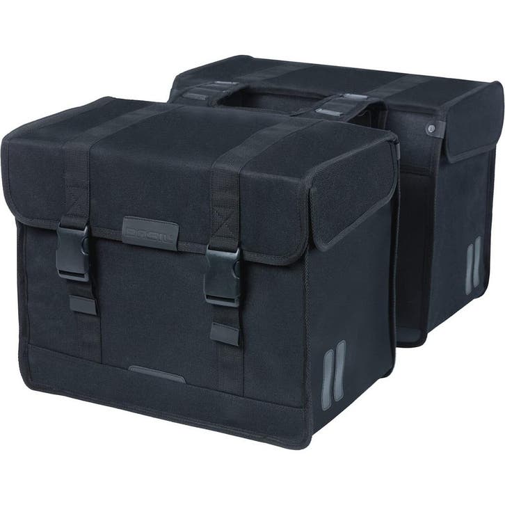 Basil Dubbele Fietstas Kavan Eco Classic zwart 58L, Fietsen en Brommers, Fietsaccessoires | Fietstassen, Nieuw, Verzenden