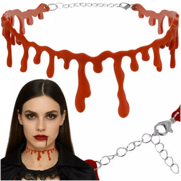 Ruhhy Halloween Halsketting – Realistisch Bloed Effect –, Ophalen of Verzenden, Nieuw