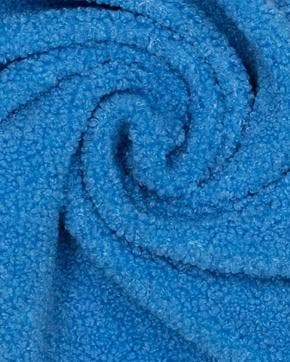 Teddy Polyester Ibiza Blauw, Hobby en Vrije tijd, Stoffen en Lappen, Blauw, Nieuw