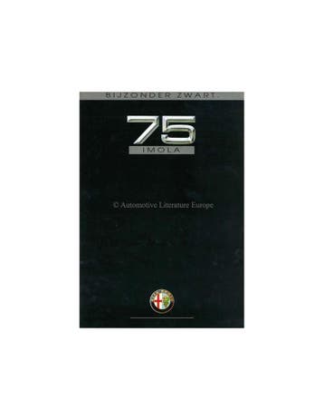 1991 ALFA ROMEO 75 IMOLA BROCHURE NEDERLANDS, Nieuw, Alfa Romeo, Author
