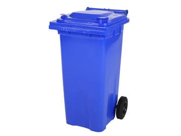 2-wiel kunststof afvalcontainer - 120 liter - blauw, Ophalen of Verzenden
