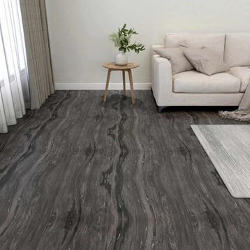 vidaXL Vloerplanken Donkergrijs 5,11 m² 55 st PVC, Verzenden, Nieuw