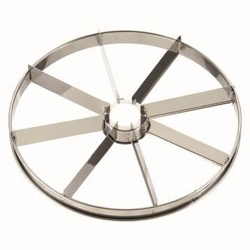 Taartverdeler RVS Ø31cm - 10 taartpunten, Verzenden, Nieuw