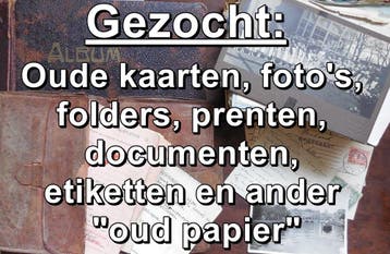 Gezocht: Fotos ansichten en ander papierwerk uit inboedels